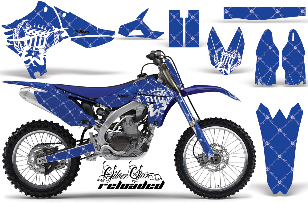 Yamaha YZ450F 2010 Graphics RELOADED-WHITE BLUEBG-NP